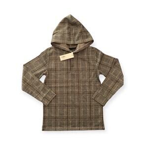 🆕 Janie and Jack NWT Tartan Hooded Pullover